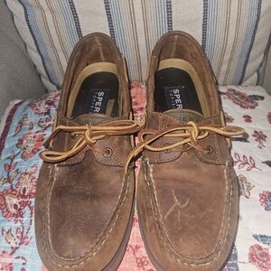 Sperry Men's Tan Leather Boat Shoes
